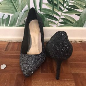 Ombré glitter heels